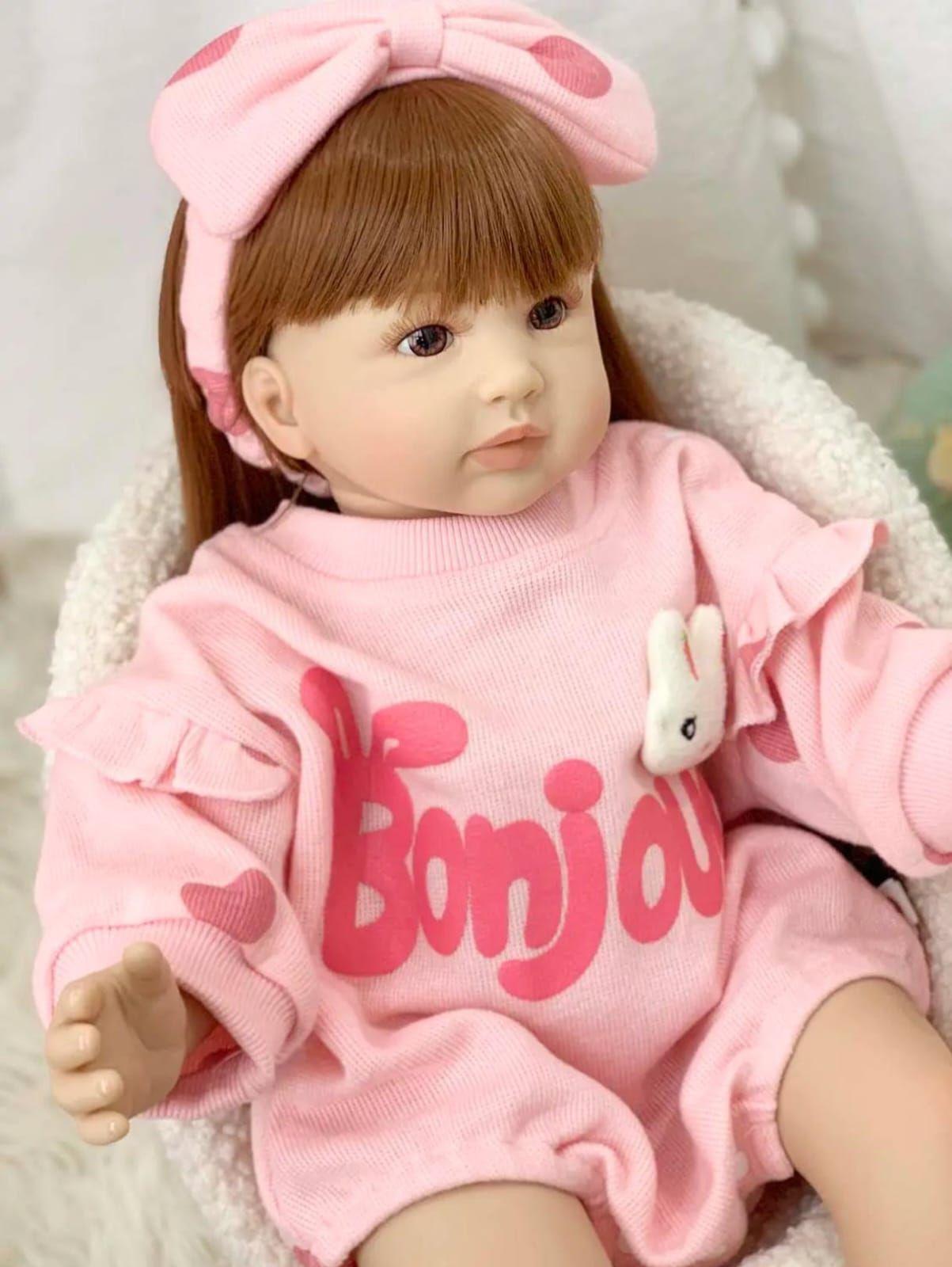 Muñeca Bebé Reborn Algodón Y Silicona 55 Cm-6