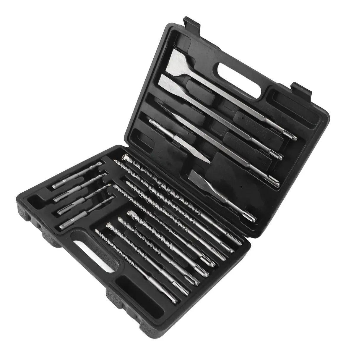 Juego 17 Piezas Brocas Y Cinceles Sds Plus Para Taladros-5