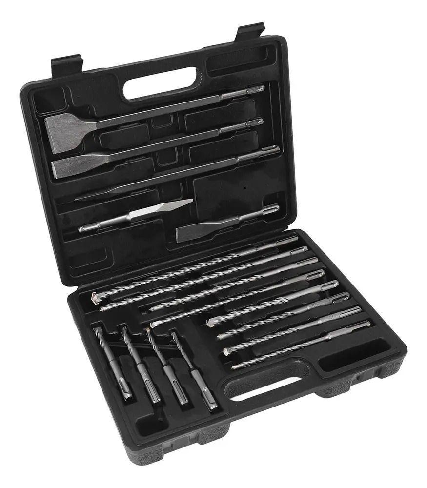 Juego 17 Piezas Brocas Y Cinceles Sds Plus Para Taladros-6