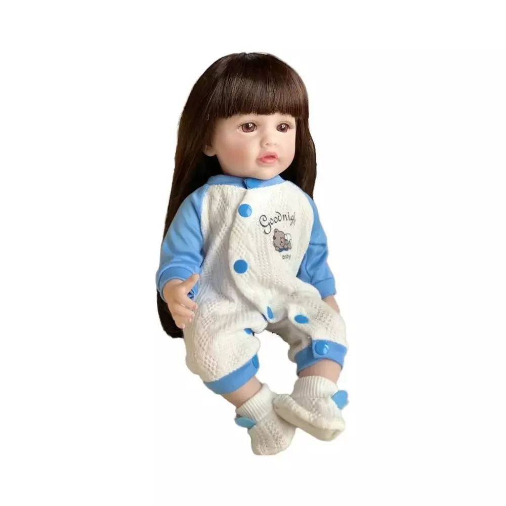 Muñeca Bebé Reborn Silicona Completa 55 cm -2