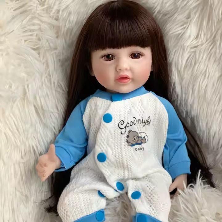 Muñeca Bebé Reborn Silicona Completa 55 cm -6