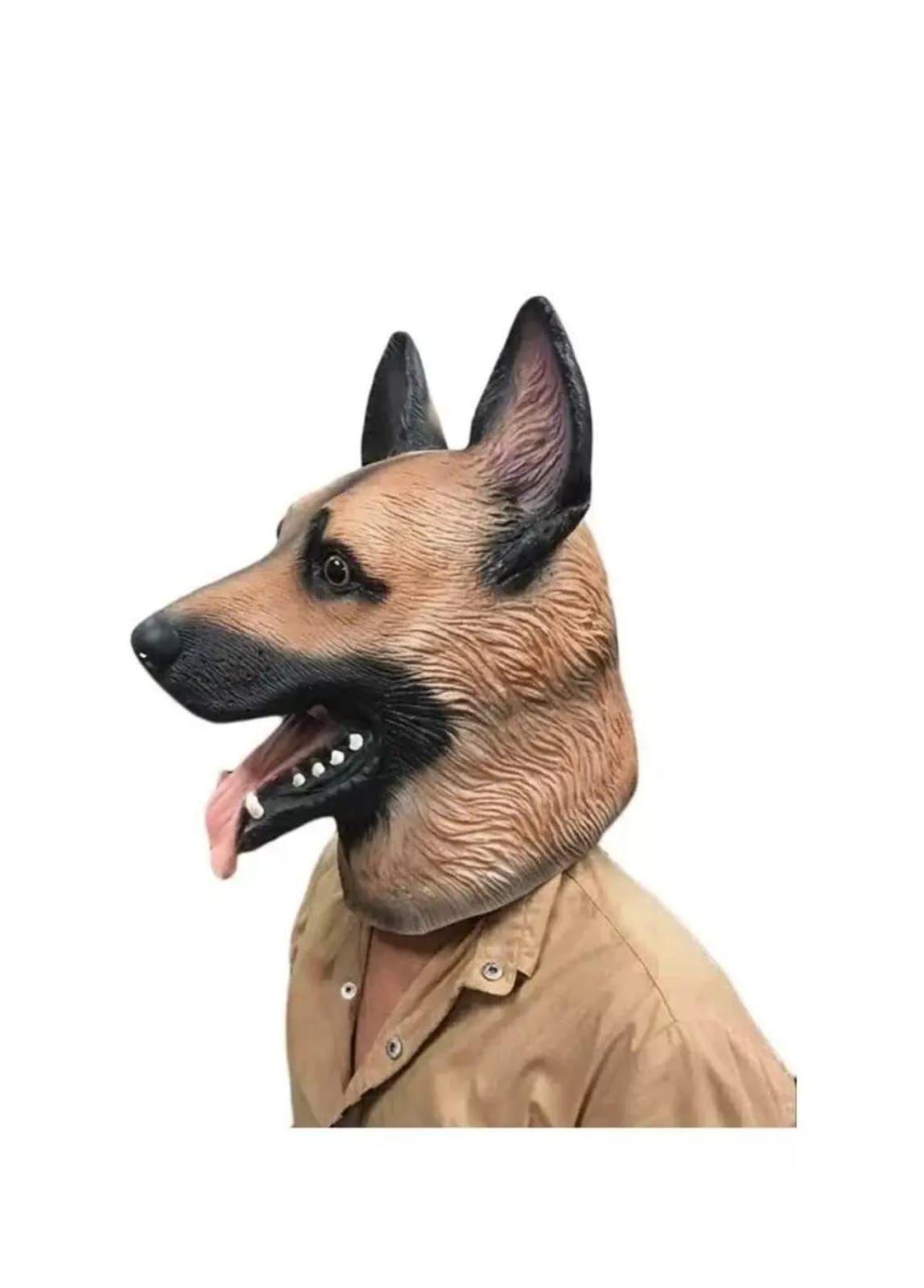 Mascara Perro Pastor Alemán Halloween Cosplay-4