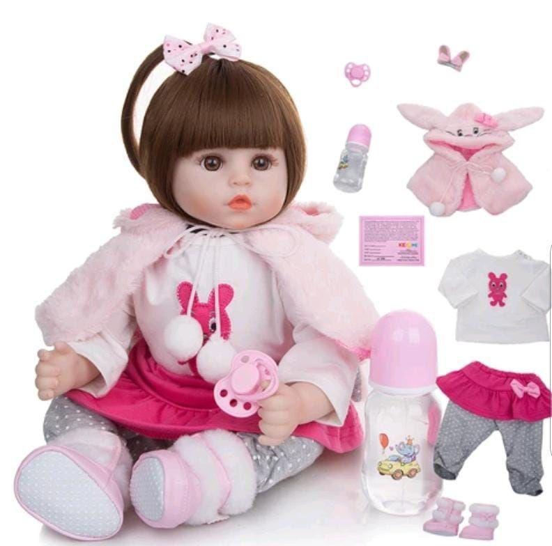 Muñeca Reborn Bebé Realista Silicona Y Algodon-1