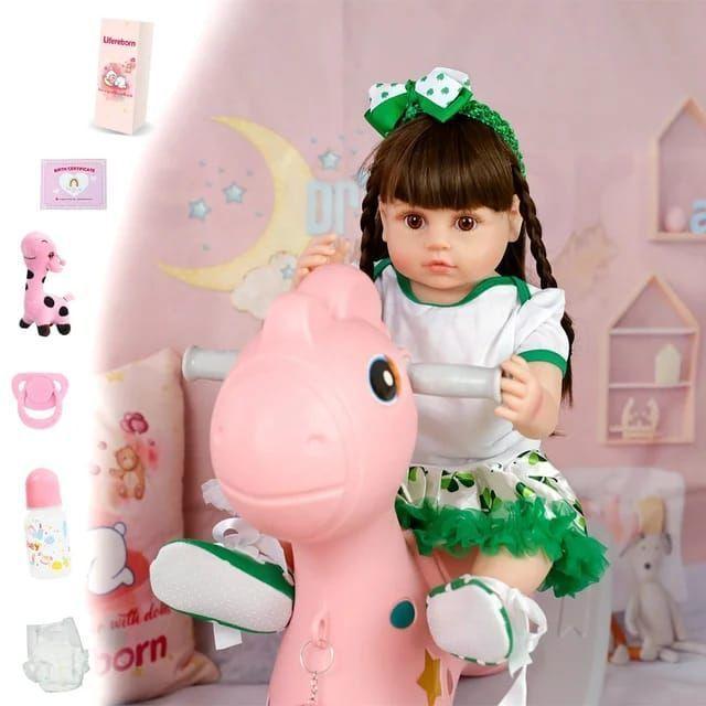 Muñeca Bebé Reborn Realista De Silicona 55 cm-3