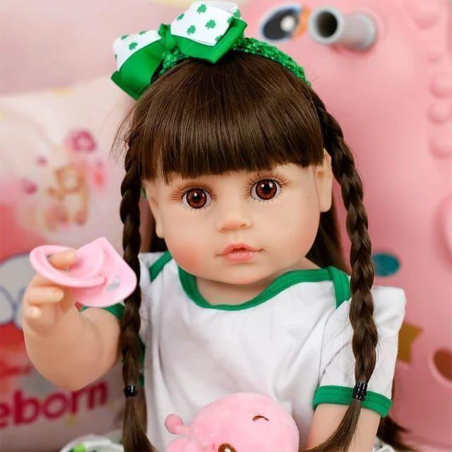Muñeca Bebé Reborn Realista De Silicona 55 cm-6
