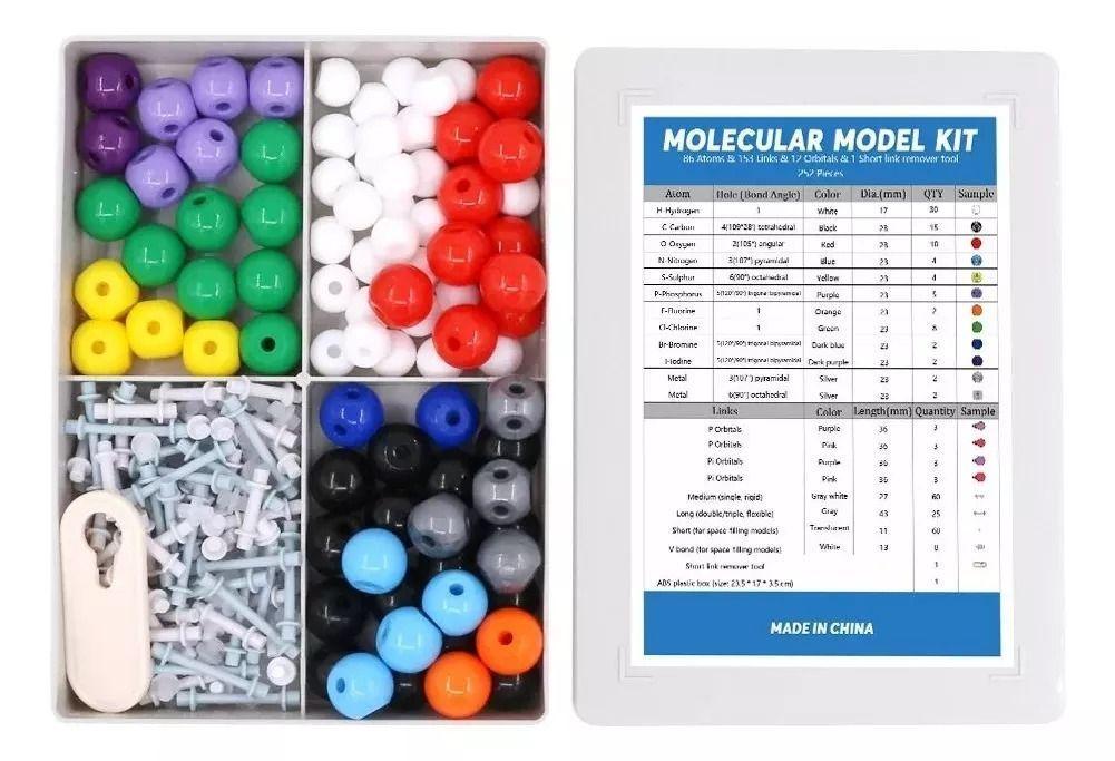 Kit De Modelo Molecular De Química 240 Piezas-3