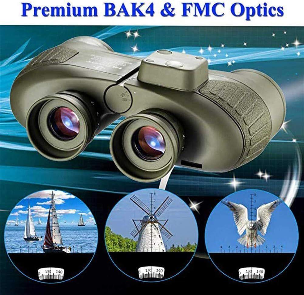 Binocular Marinos 10X50 Prismáticos Impermeables Brújula Telémetro-1