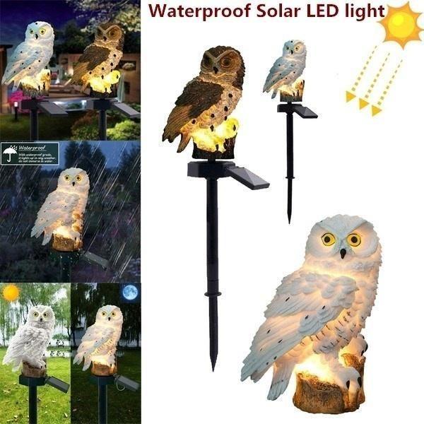 Lampara Solar Pack De 2 Unidades   Modelo Búho-4