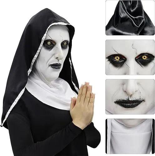 Mascara Halloween La Monja-3