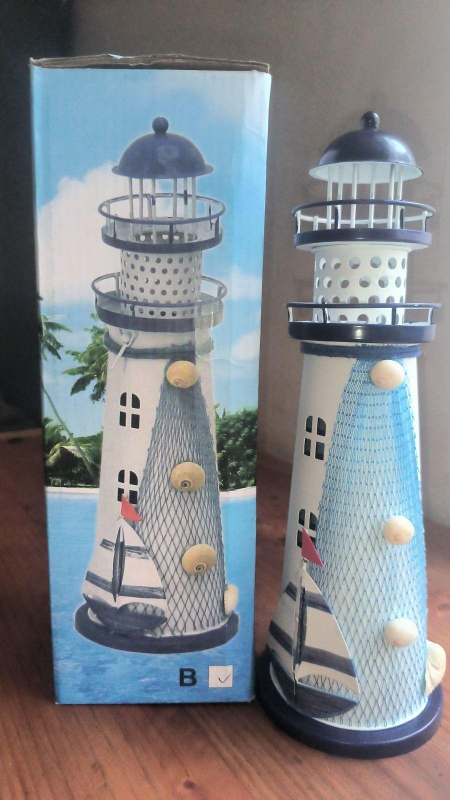 Set De 4 Lámparas De Mesa De Faro Náutico.-4