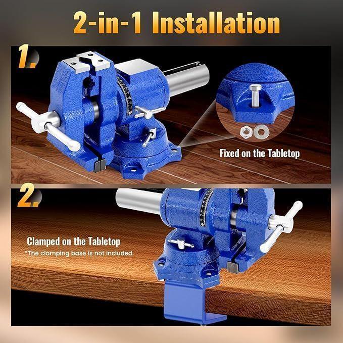 Tornillo De Banco Mecánico 4 ''giratorio 360° Agarre Redondo Agregar a favoritos $ 134.990-4