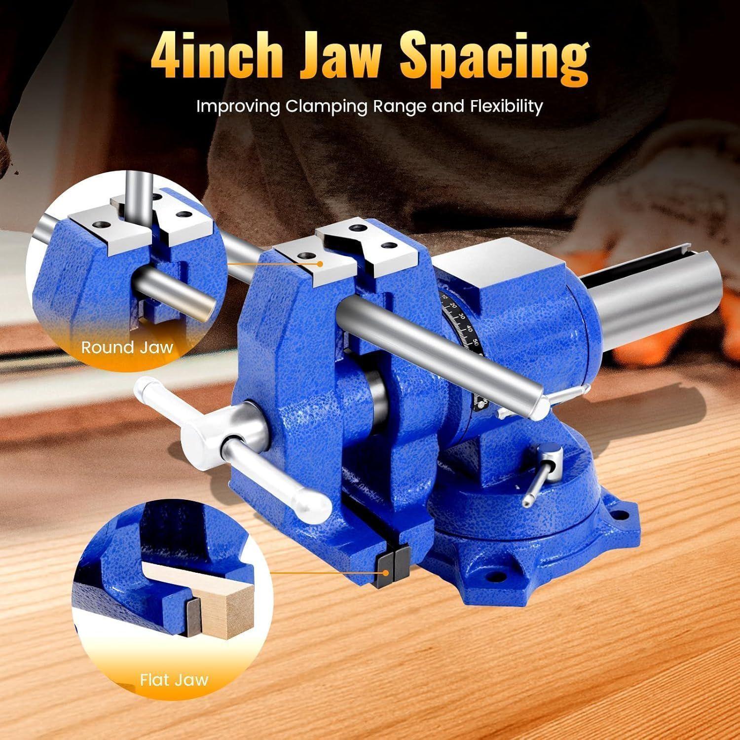 Tornillo De Banco Mecánico 4 ''giratorio 360° Agarre Redondo Agregar a favoritos $ 134.990-6