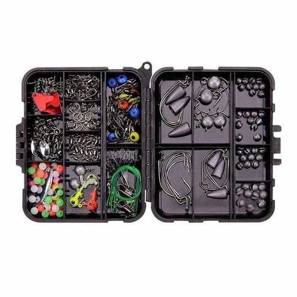  Kit De Accesorios De 257 Piezas De Anzuelos Pesca Señuelo Caja-5
