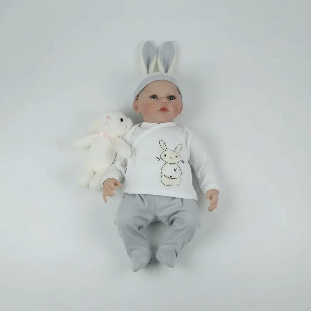 Muñeco Reborn De 48 Cm Vinilo Silicona Hombre-1