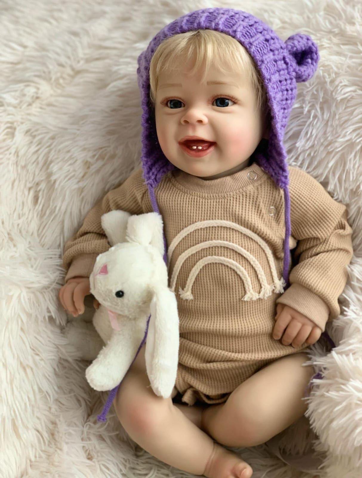 Muñeca Reborn Rubia 60 cm -3