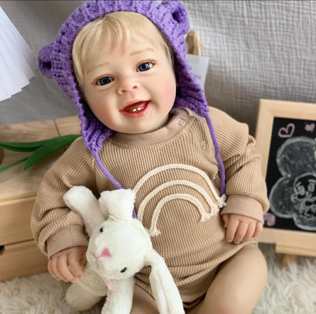 Muñeca Reborn Rubia 60 cm -4