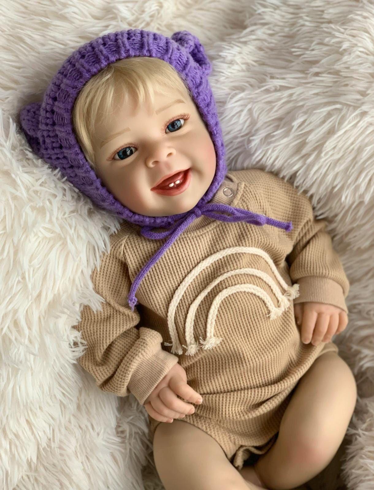 Muñeca Reborn Rubia 60 cm -5