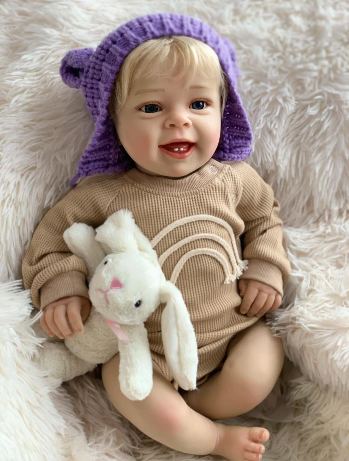 Muñeca Reborn Rubia 60 cm -6