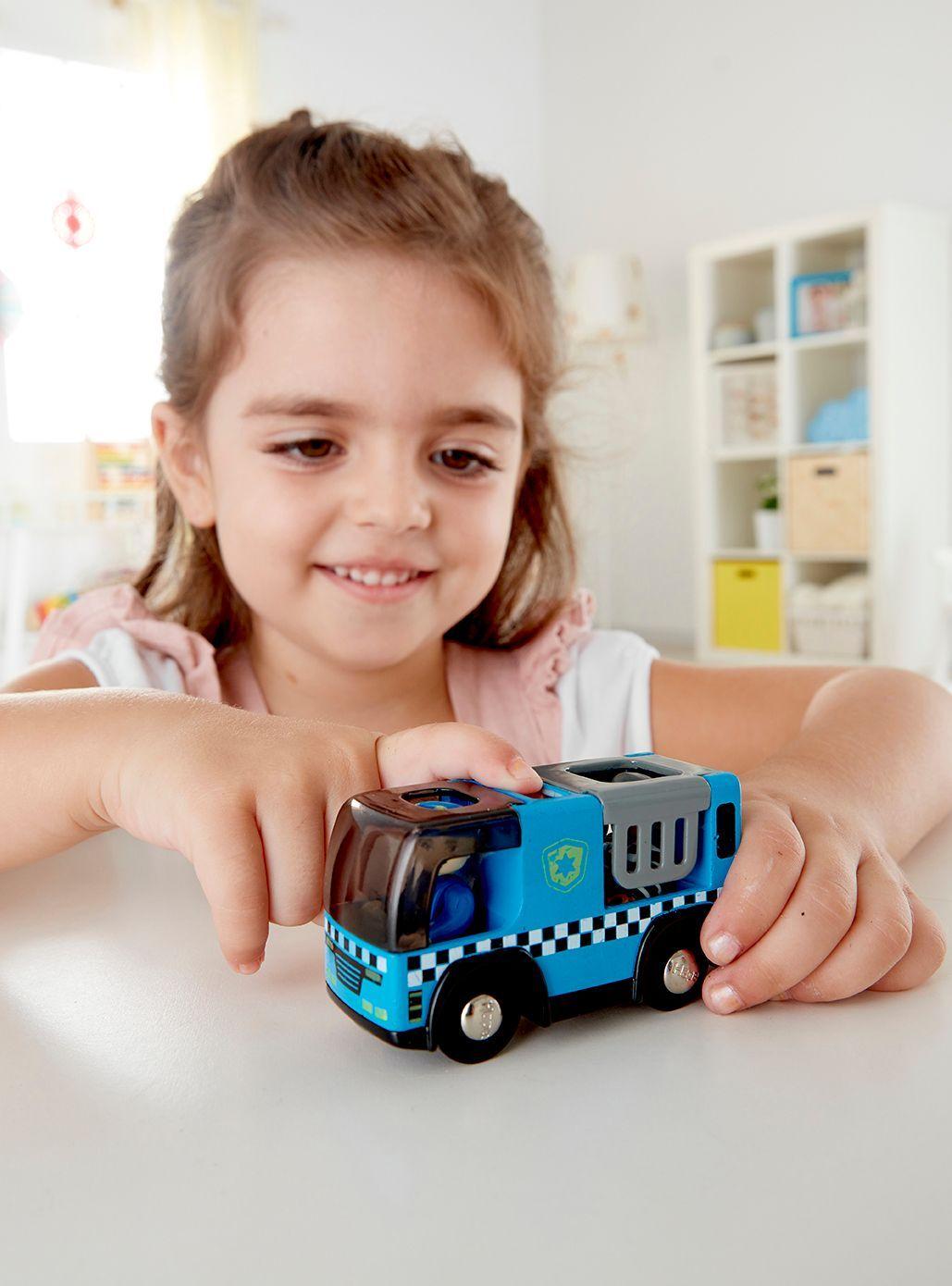 Coche De Policía Con Sirena-1