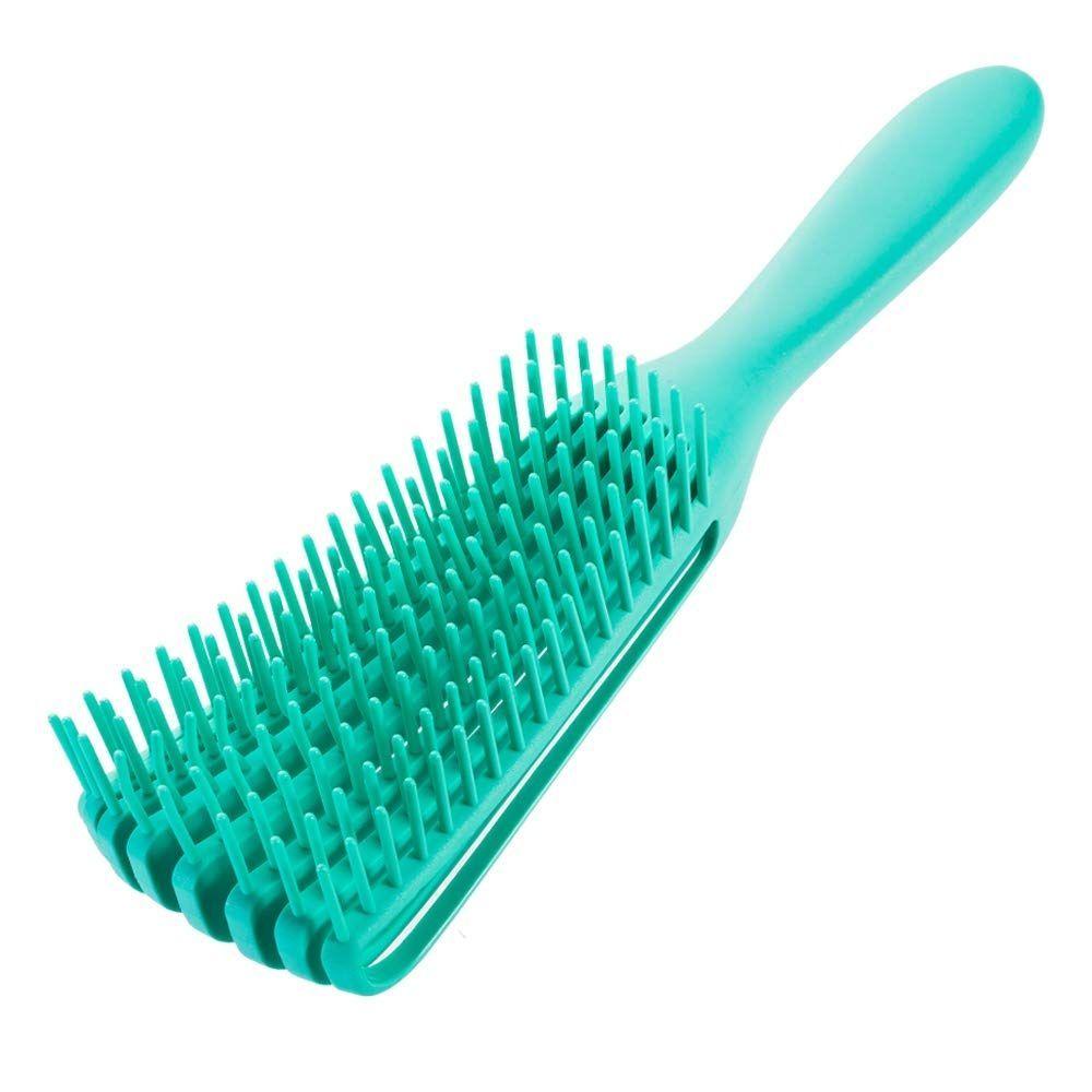 Cepillo Flexible Desenredante Y Definidor De Rizos Verde-3
