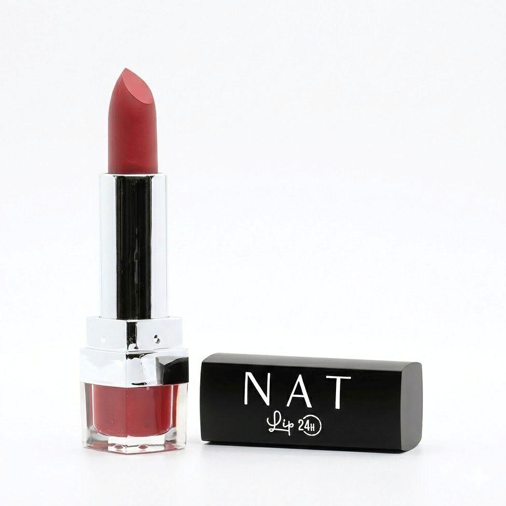 Labial Larga Duración Nat Tono Red Cream 3 g-0