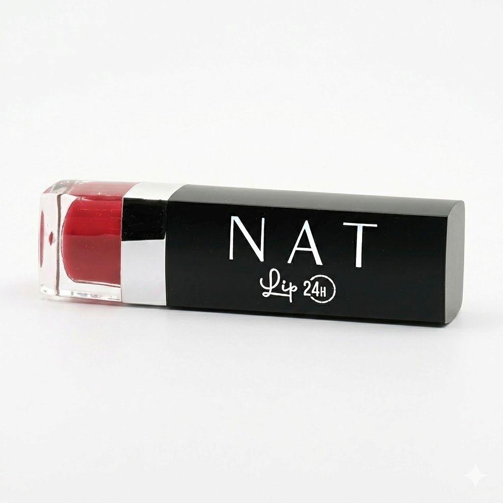 Labial Larga Duración Nat Tono Red Cream 3 g-1
