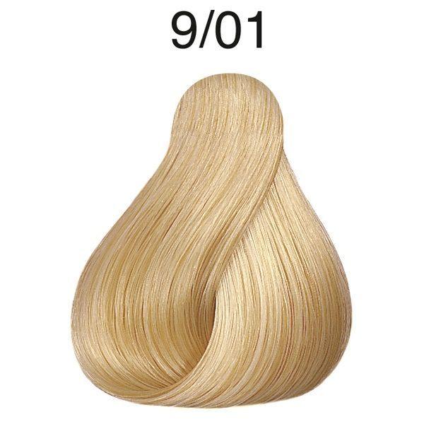 Tinte para cabello Wella Color Touch 9/01 Rubio Extra Claro Natural Ceniza 60ml-4