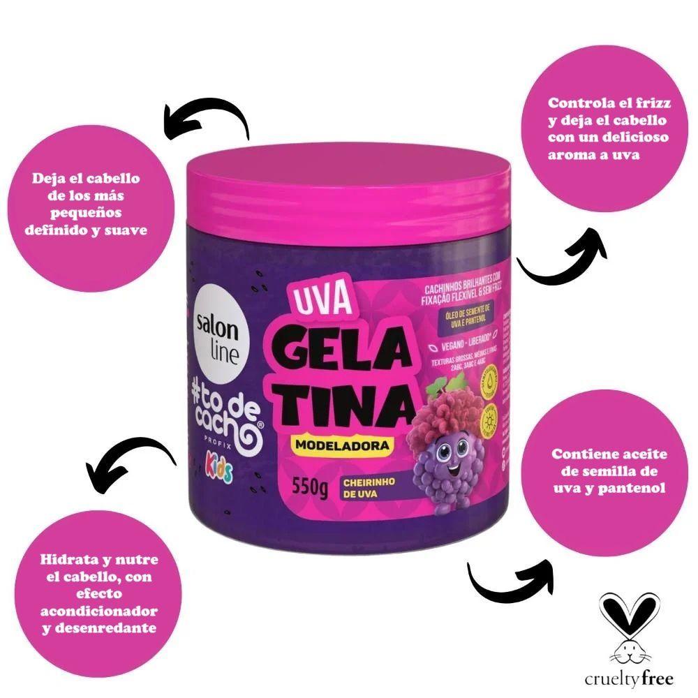 TODECACHO GELATINA MODELADORA KIDS DE UVA 550GR SALON LINE-2