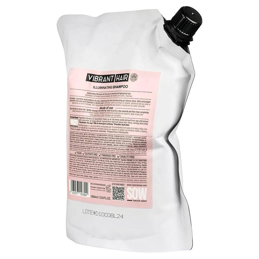 Shampoo Sow Recargable Vibrant Hair Illuminating Vk21 1000ml-2