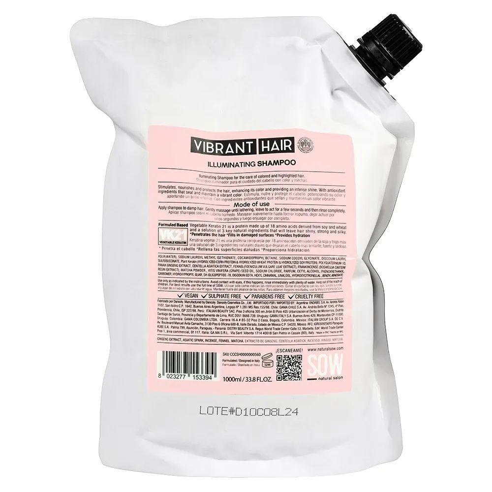 Shampoo Sow Recargable Vibrant Hair Illuminating Vk21 1000ml-4