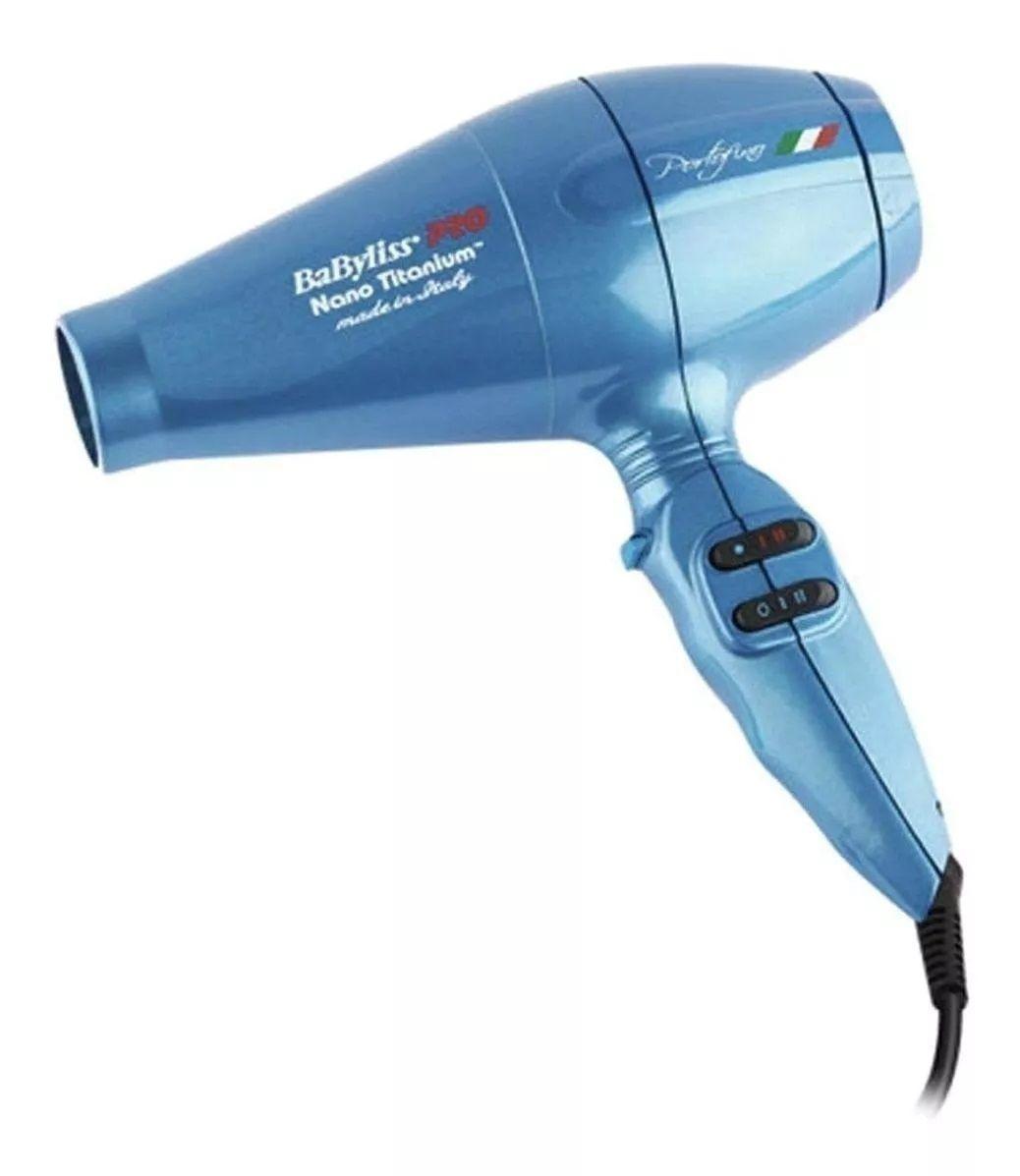 Secador De Pelo Babylisspro Nano Titanium Portofino 6600 Azul-2
