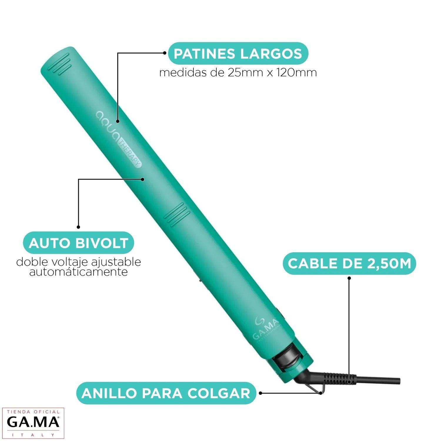 Plancha Alisador De Pelo Gama Elegance Aqua Therapy Hydro Verde 230C-4