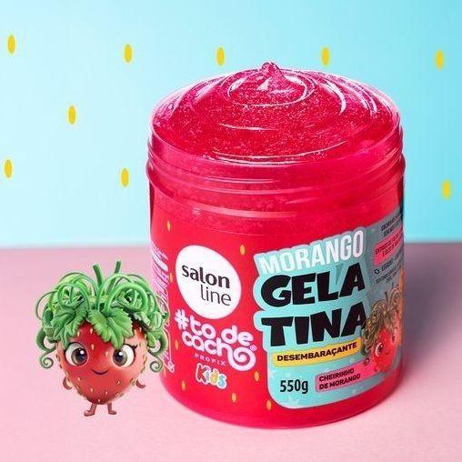 GEL DESENREDANTE KIDS MORANGO 550 G SALON LINE-3