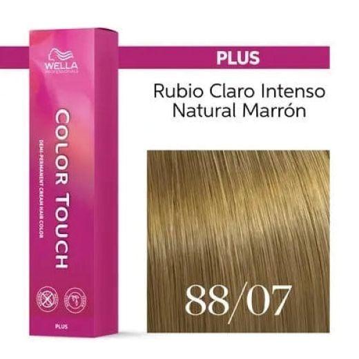 Tinte para cabello Wella Color Touch 88/07 Rubio Claro Intenso Natural Marron 62ml-4