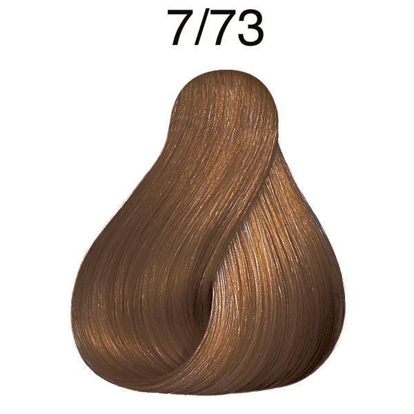 Tinte para cabello Wella Color Touch 7/73 Rubio Mediano Marron Dorado 60ml-2