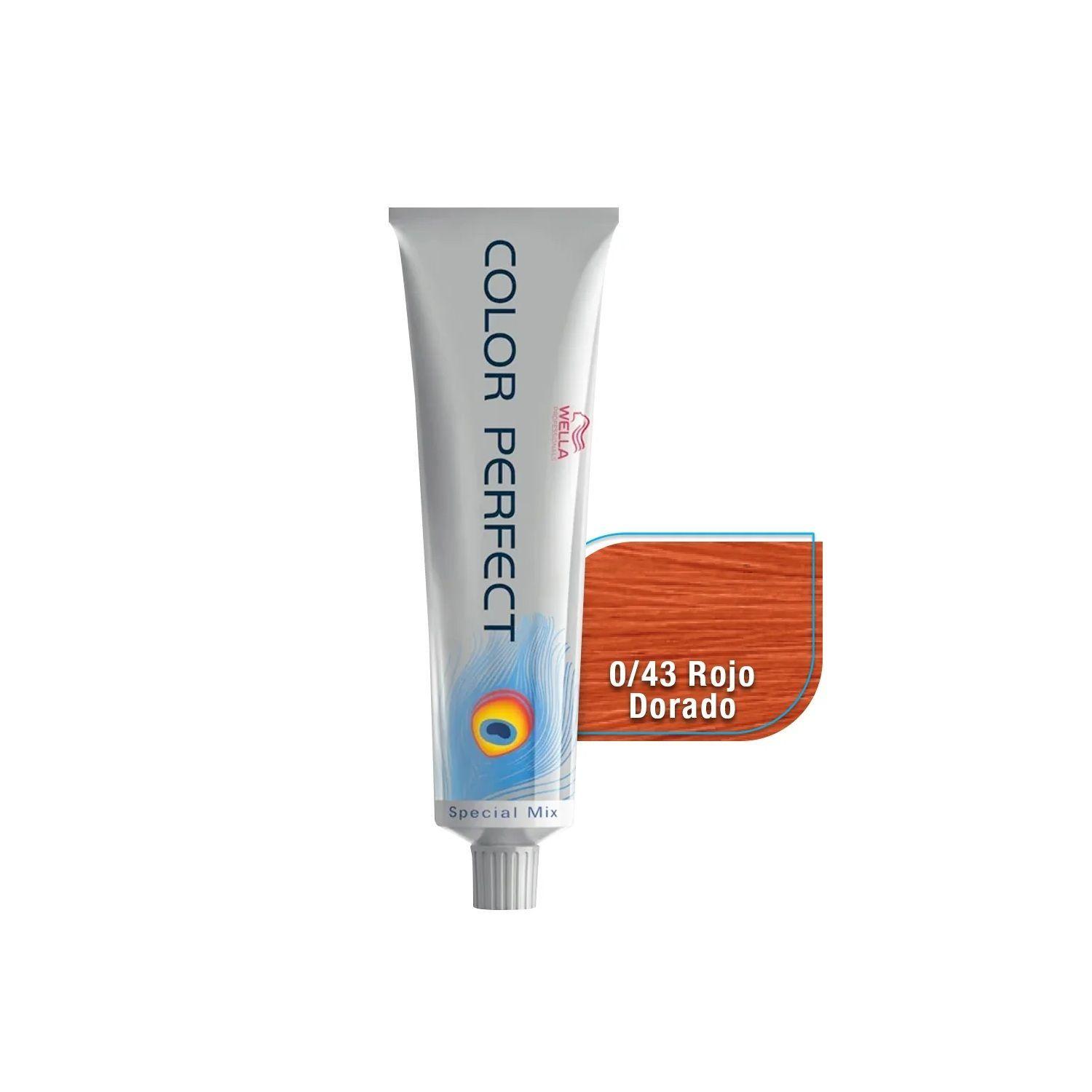 Tinte para Cabello Wella Color Perfect 0/43 Rojo Dorado 60ml-2