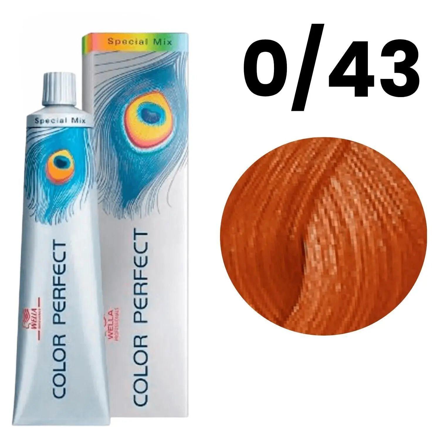 Tinte para Cabello Wella Color Perfect 0/43 Rojo Dorado 60ml-3