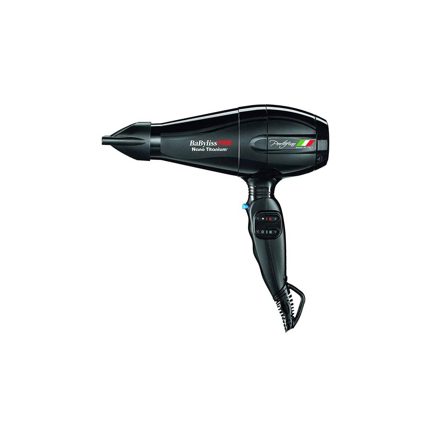 Secador De Pelo Babylisspro Nano Titanium Portofino 6600 Negro-2