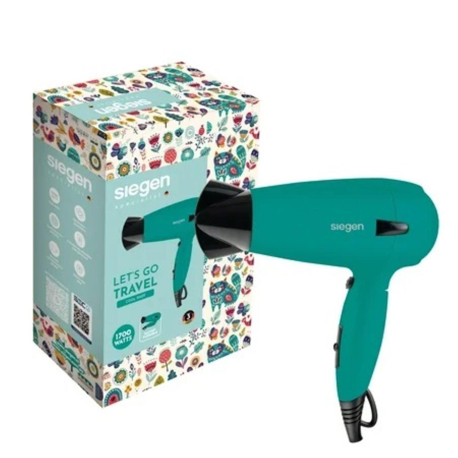 Secador de Pelo Siegen Specialist Lets go Travel Verde SG3012C44 1700Watts-3