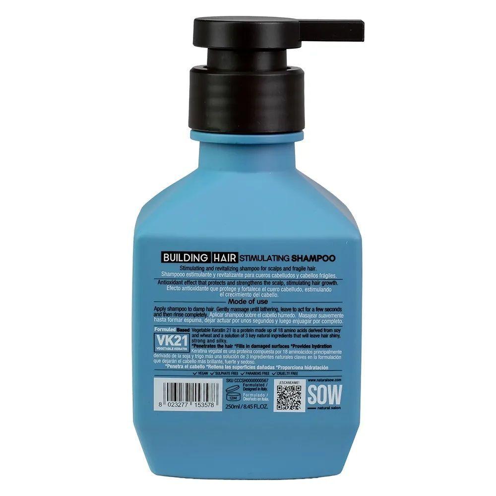 Sow Building Hair Shampoo Vk21 Para Cabellos Frágiles 250ml-3