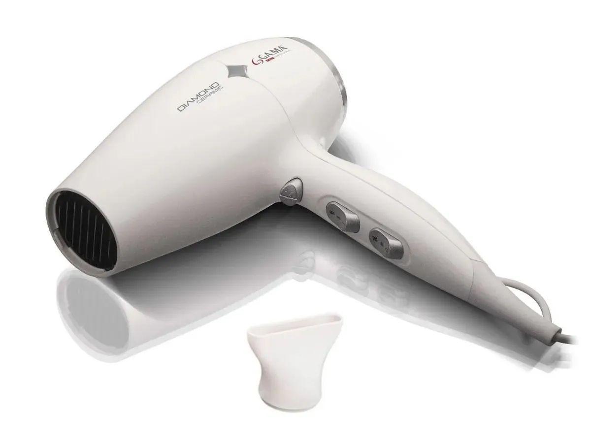 Secador Diamond Ceramic Antibacterial Pelo Cerámica 2300w Blanco Gama-3
