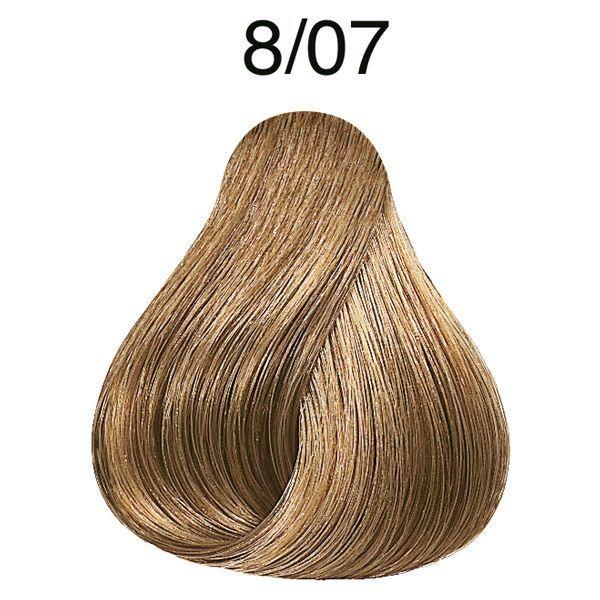 Tinte para Cabello Wella Color Perfect 8/07 Rubio Claro Natural Marron 60ml-2
