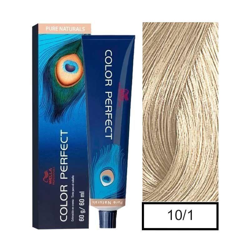 Tinte para Cabello Wella Color Perfect 10/1 Rubio Ultra Claro Ceniza 60ml +Oxidante-0