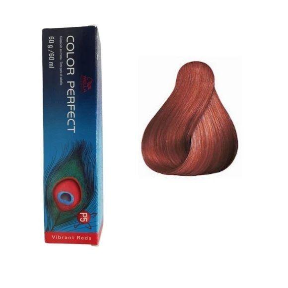 Tinte para Cabello Wella Color Perfect 6/4 Rubio Oscuro Rojo 60ml-2