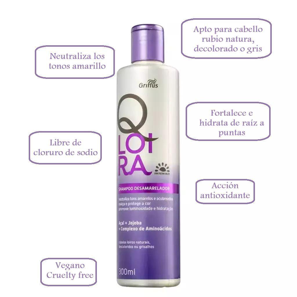 SHAMPOO MATIZADOR Q LOIRA CON AMINOACIDOS 300ML GRIFFUS-2