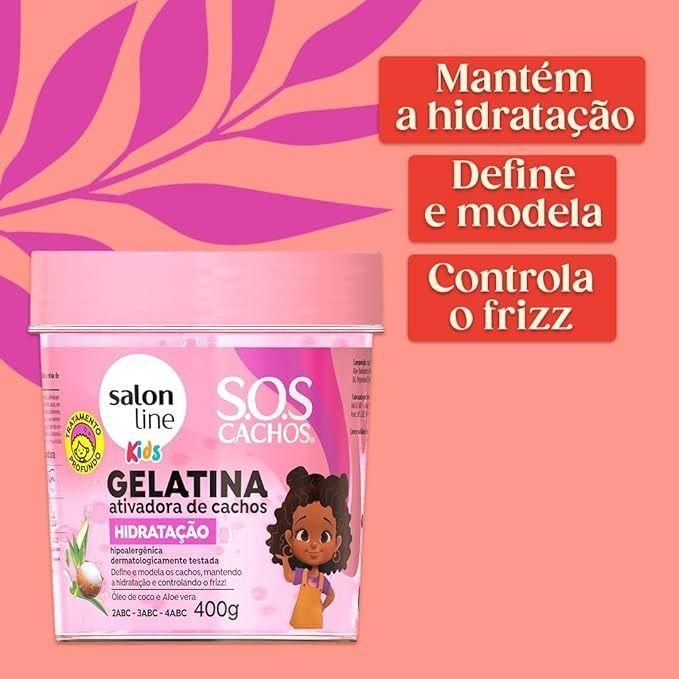 SOS CACHOS GEL HIDRATACION KIDS 400 G SALON LINE-2