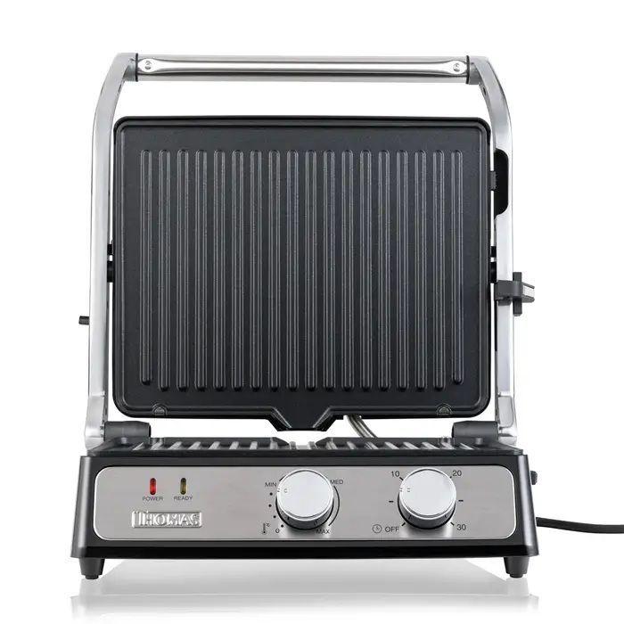 Panini Grill 2 en 1 Thomas TH-980i- Apertura 180°-3