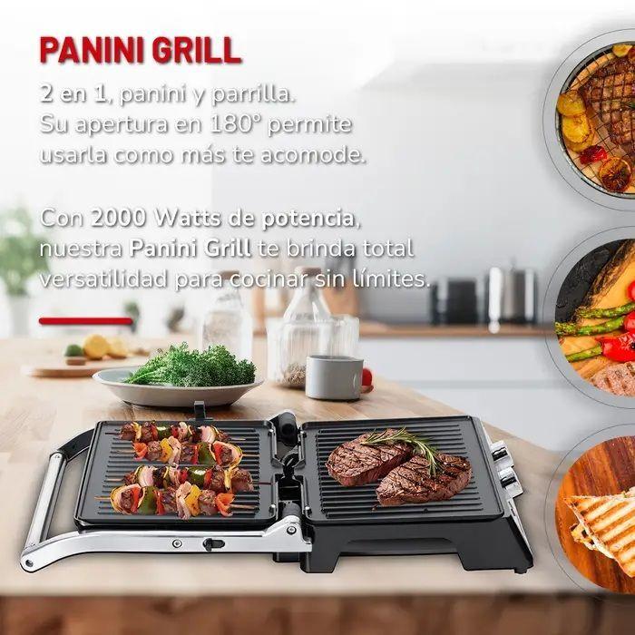 Panini Grill 2 en 1 Thomas TH-980i- Apertura 180°-7