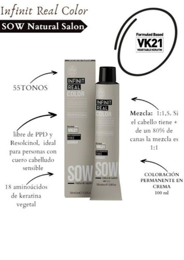 Tinte Sow Vk21 Inf Real Color 8.0 Rubio Claro 100ml-2