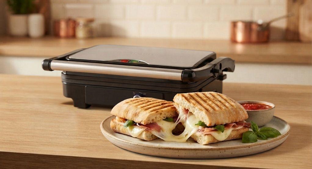 Sandwichera Panini Thomas TH-975 - Parrilla Eléctrica 2000W -7